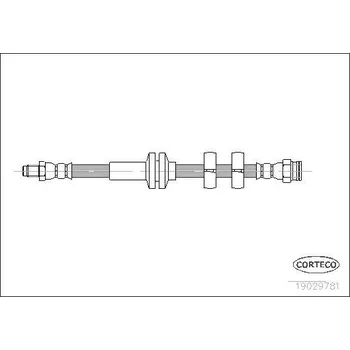 Brzdová hadice Brzdová hadice CORTECO 19029781