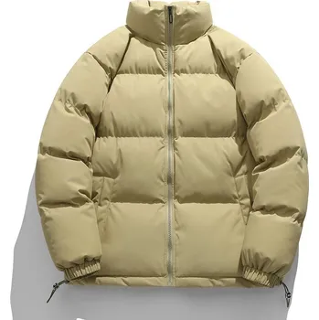 Pánský zimní kabát Pánská zimní bunda ND799 Barva: Khaki, Velikost: M