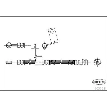 Brzdová hadice Brzdová hadice CORTECO 19033581