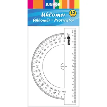 pravítka Úhloměr 12 cm, transparentní