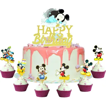 Party dekorace Zápich do dortu Mickey 7ks - Cakesicq