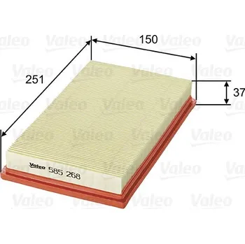 Vzduchový filtr Vzduchový filtr VALEO 585268