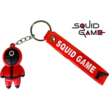 Přívěsek Squid Game gumový Typ: Kruh s červenou klíčenkou 4
