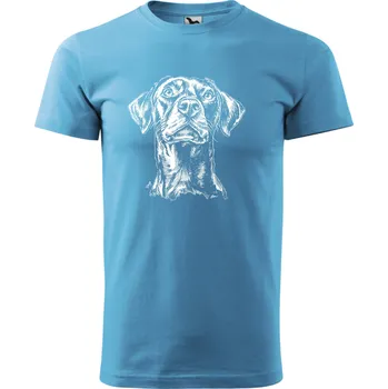 Tričko - Doga Barva: Tyrkysová (44), Velikost: 134 cm/8 let, Střih: Dámské