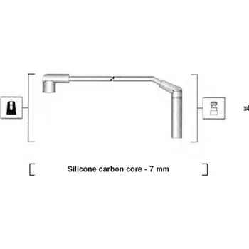 Zapalovací kabel Sada kabelů pro zapalování MAGNETI MARELLI 941285120871
