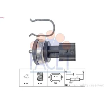 Auto-moto Snímač, teplota chladiva FACET 7.3337