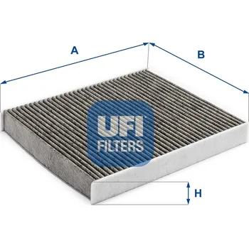 Ventilátor topení a klimatizace Filtr, vzduch v interiéru UFI 54.314.00