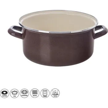 Hrnec Kastrol smalt BROWN Lem 5 l
