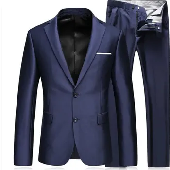 Pánský oblek Pánský luxusní oblek MC140 Velikost: XXS, Barva (Varianta): 2 knoflíky navy