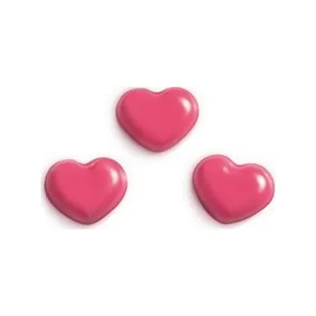 Jedlá dekorace na dort Barbara Luijckx Čokoládová srdíčka 18x14 mm, 40 ks