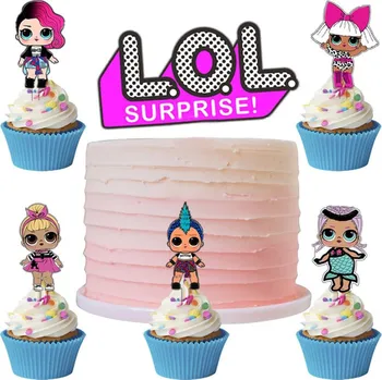 Party dekorace Zápich do dortu Lol 6ks - Cakesicq