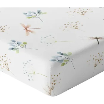 Prostěradlo Prostěradlo do postýlky s gumou 120x60 cm, vícebarevné, 100% bavlna