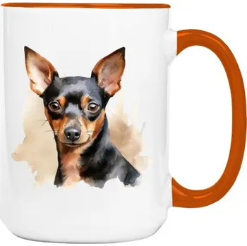 Hrnek velký barevný s potiskem Trpasličí pinč