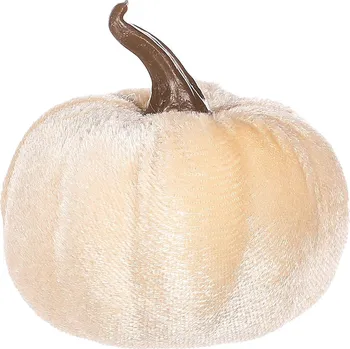 umělá květina Autronic Dýně plastová s látkou, barva krémová, cena za síťku (6 ks)