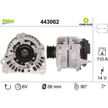 Alternátor Generátor VALEO 443062