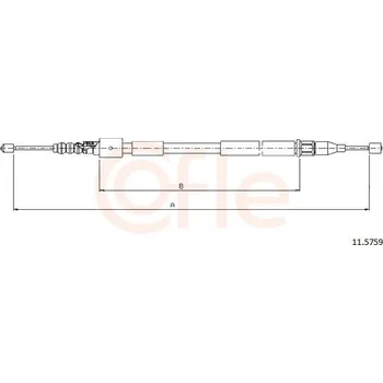 Auto-moto Tažné lanko, parkovací brzda COFLE 11.5759