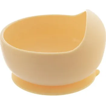 Miska silikon s přísavkou pr. 12 cm žlutá