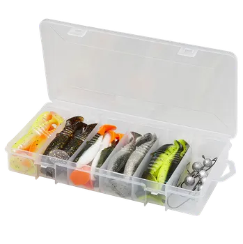 Umělá nástraha Savage Gear Gumová Nástraha Cannibal Shad Kit Mixed Colors 36 ks - 10 a 12,5 cm