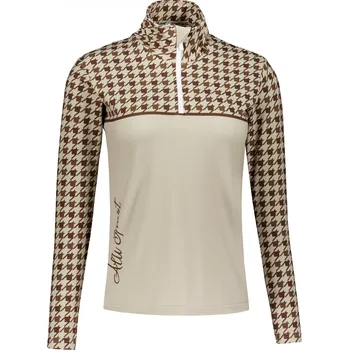 Dámská mikina Dámská funkční termo mikina premium ALTISPORT VOJ/ALW048TER03 HNĚDÁ XL