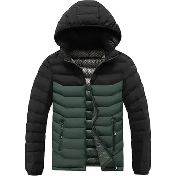 Pánský zimní kabát Pánská zimní bunda ND829 Barva: Zelená, Velikost: 3XL