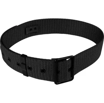 Opasek vz.95 AČR - černý - kovová spona (Pánský široký kalhotový opasek pro outdoorové kalhoty, nebo pro pracovní kalhoty do pasu. Opasek se zapíná pomocí pevné kovové přezky s černým povrchem s nastavitelnou délkou v rozmezí cca 15-20 cm.)
