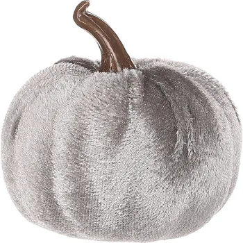 umělá květina Autronic Dýně plastová s látkou, barva světle šedá, cena za síťku (6 ks)