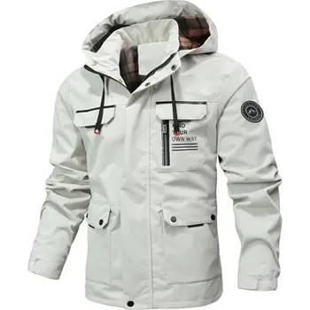 Pánský zimní kabát Pánská zimní bunda ND798 Velikost: M, Barva (Varianta): Béžová