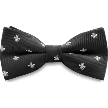 Motýlek Zoikos | Černobílý předvázaný motýlek s včelami - Trendhim