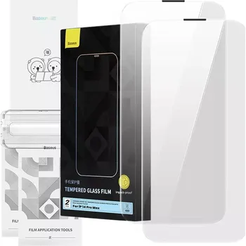 Tempered Glass Baseus Corning for iPhone 14 Pro with built-in dust filter 6932172631741