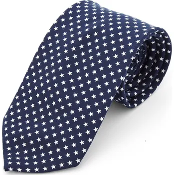 Kravata Široká polyesterová kravata s hvězdičkami v námořnické modré - Tailor Toki