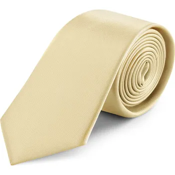 8cm saténová kravata v&nbsp;barvě šampaňského - Trendhim