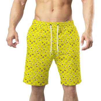 Pánské plavky Pánské plavky long – Emoticon (Velikost: S)