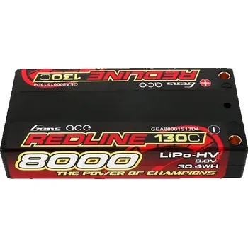 RC vybavení GENS ACE Lipo Battery 8000mAh 3.8V 1S2P 130C univerzální