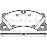 Sada brzdových destiček, kotoučová brzda REMSA 1345.00