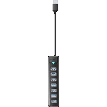 USB hub Orico adaptér USB hub 7x USB 3.0 (černý)