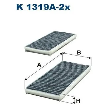 Ventilátor topení a klimatizace Filtr, vzduch v interiéru FILTRON K 1319A-2x