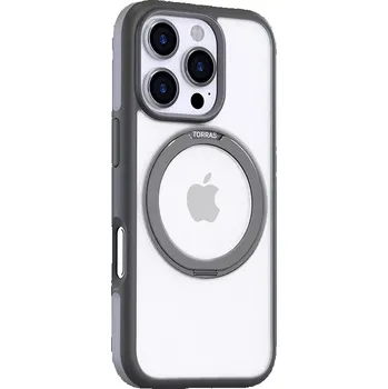 Pouzdro na mobilní telefon Case Torras Ostand R Fusion dla iPhone 16 ProMax (Szare)