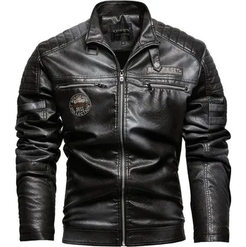 Moto bunda Pánská kožená bunda ND113 Barva: Šedá, Velikost: XL