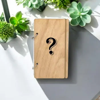 Zápisník Dřevěný zápisník A6 - s vlastním textem,motivem