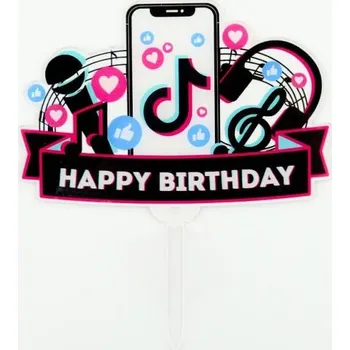 Obraz Záich do dortu plastový TikTok Cakesicq