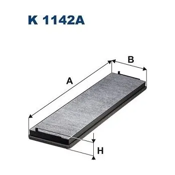 Ventilátor topení a klimatizace Filtr, vzduch v interiéru FILTRON K 1142A