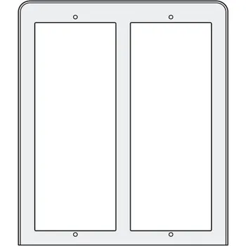 Stříška nad vchodové dveře PL84 stříška proti dešti 2x2moduly, Profilo