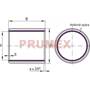 INA EGB 3020-E40-Z pouzdro kluzné, ocel-PTFE