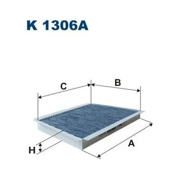 Ventilátor topení a klimatizace Filtr, vzduch v interiéru FILTRON K 1306A