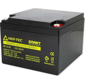 Záložní baterie Akku Smart Economy 12V/26Ah zálohování EZS, životnost 2-3 roky