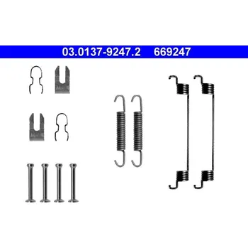 Brzdová čelist Sada příslušenství, brzdové čelisti ATE 03.0137-9247.2