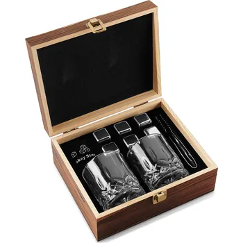 Sklenice Sada na whisky | Sklenice, kleště a kameny z nerezové oceli - Trendhim