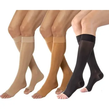 Stahovací punčochy Lýtkové punčochy Jobst Ultra Sheer 6 krátká bez špice Karamel