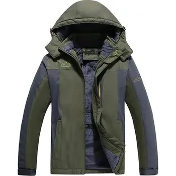 Pánský zimní kabát Pánská zimní bunda ND796 Barva: Zelená, Velikost: 4XL