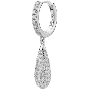 Šperk Brosway Třpytivá single kruhová náušnice Fancy Infinite White FIW124 + 2 měsíce na vrácení zboží